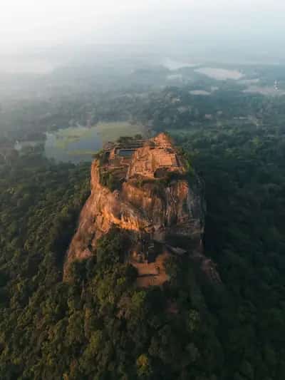 Sigiriya Lion Rock rising above the jungle